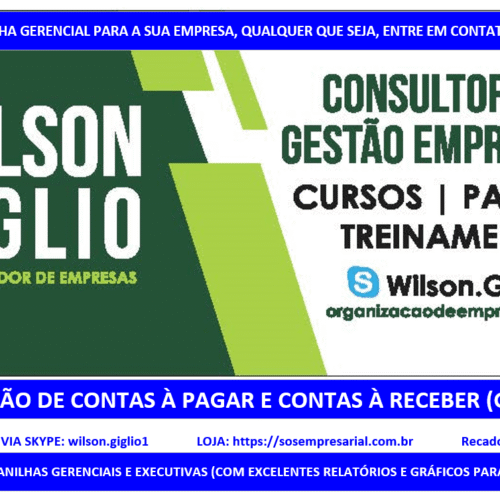 GESTÃO DO CONTAS À RECEBER E DO CONTAS À PAGAR (GERENCIAL)
